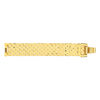 Bracelet maille plaqué or jaune écailles 18cm - vue V2