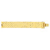 Bracelet maille plaqué or jaune écailles 20cm - vue V2