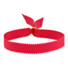 Bracelet ruban rouge 21cm - vue V1