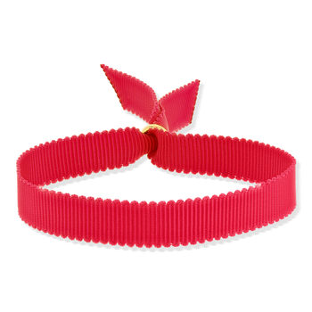 Bracelet ruban rouge 21cm