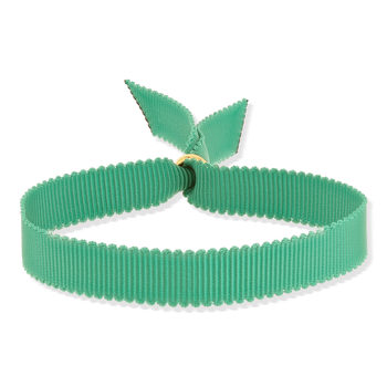 Bracelet ruban vert 21cm