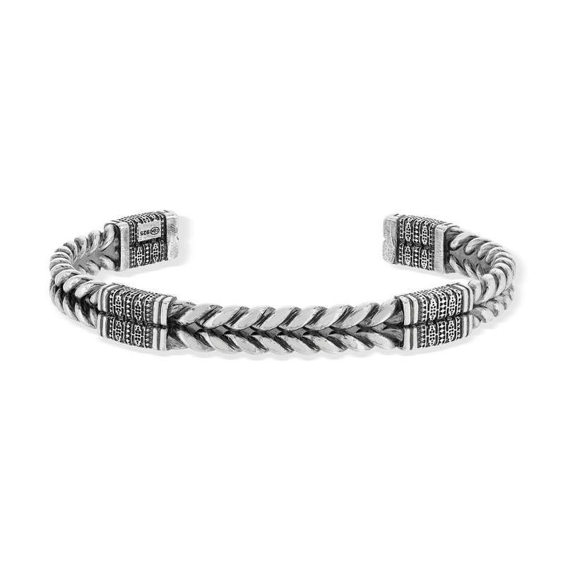 Bracelet jonc argent 925 65mm - vue 1
