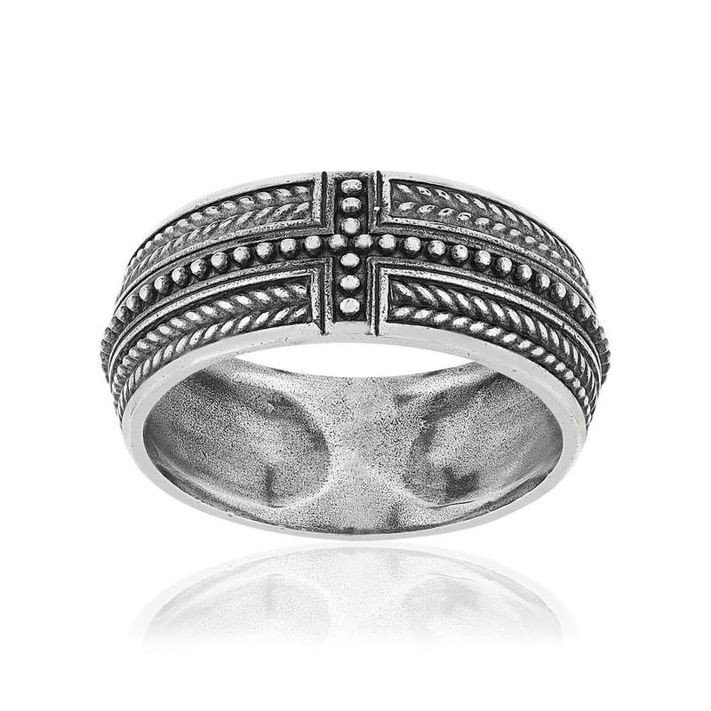 Bague argent 925 perlée - vue 1