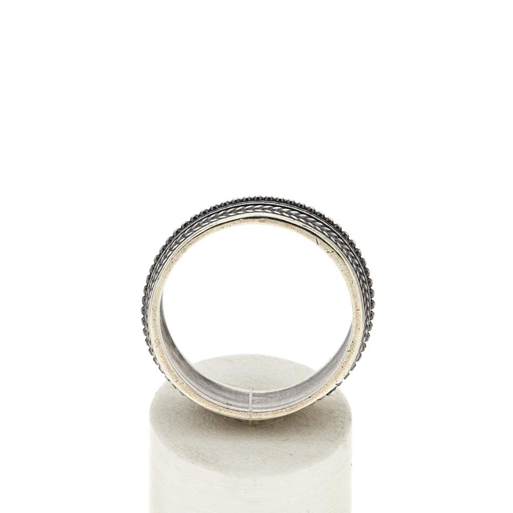 Bague argent 925 perlée - vue 1