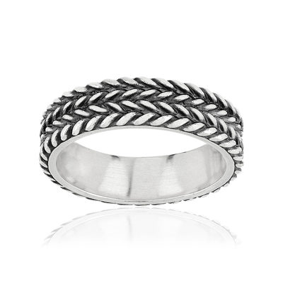 Bague argent 925 tressée
