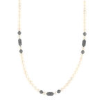 Collier perles de culture de Chine et perles argent 48cm - vue 2