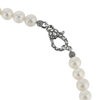 Collier perles blanches d'eau douce et argent 50cm - vue V5