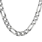 Collier argent 925 maille Figaro 50cm - vue 1