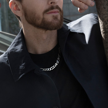 Collier argent 925 maille Figaro 50cm