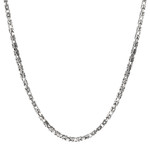 Collier argent 925 maille Balinaise 60cm - vue 1