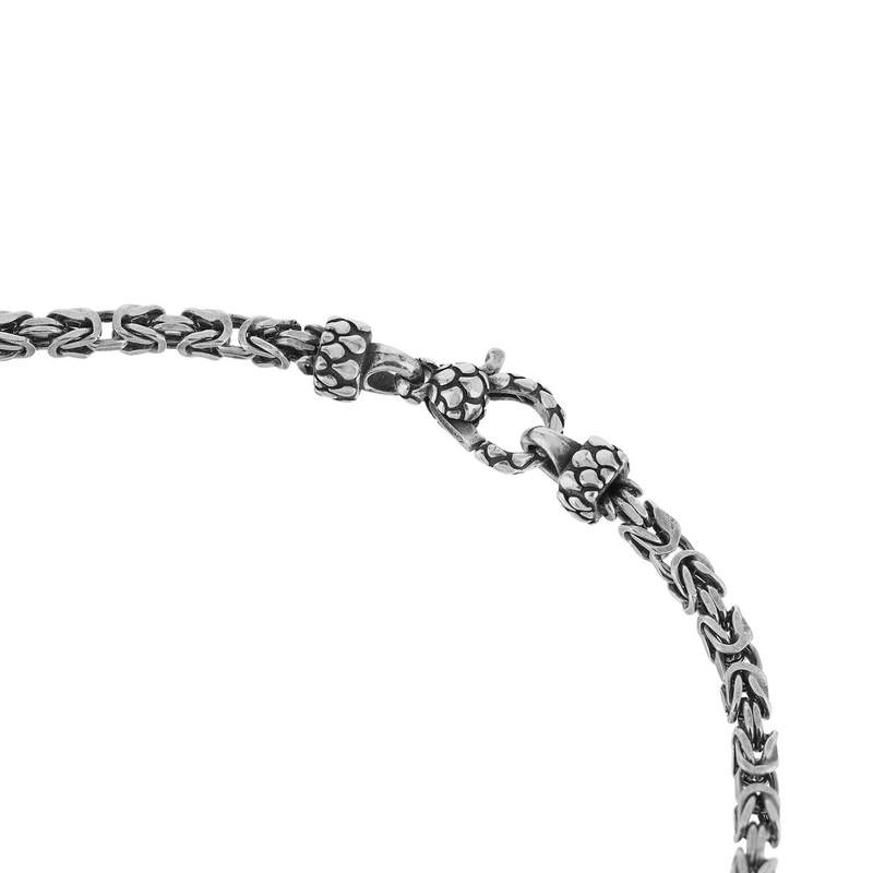 Collier argent 925 maille Balinaise 60cm - vue A