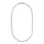 Collier argent 925 maille Balinaise 60cm - vue D1