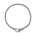 Bracelet argent 925 écaille maille palmier 19cm - vue 1