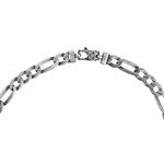 Bracelet argent 925 maille Figaro 20cm - vue D1