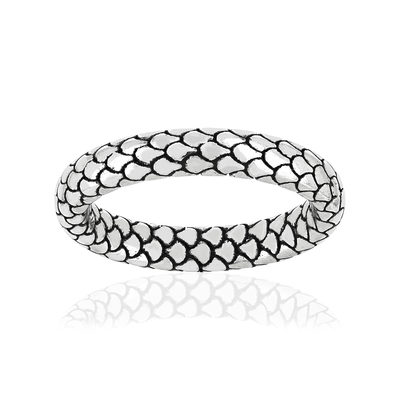 Silver ring 925 scales