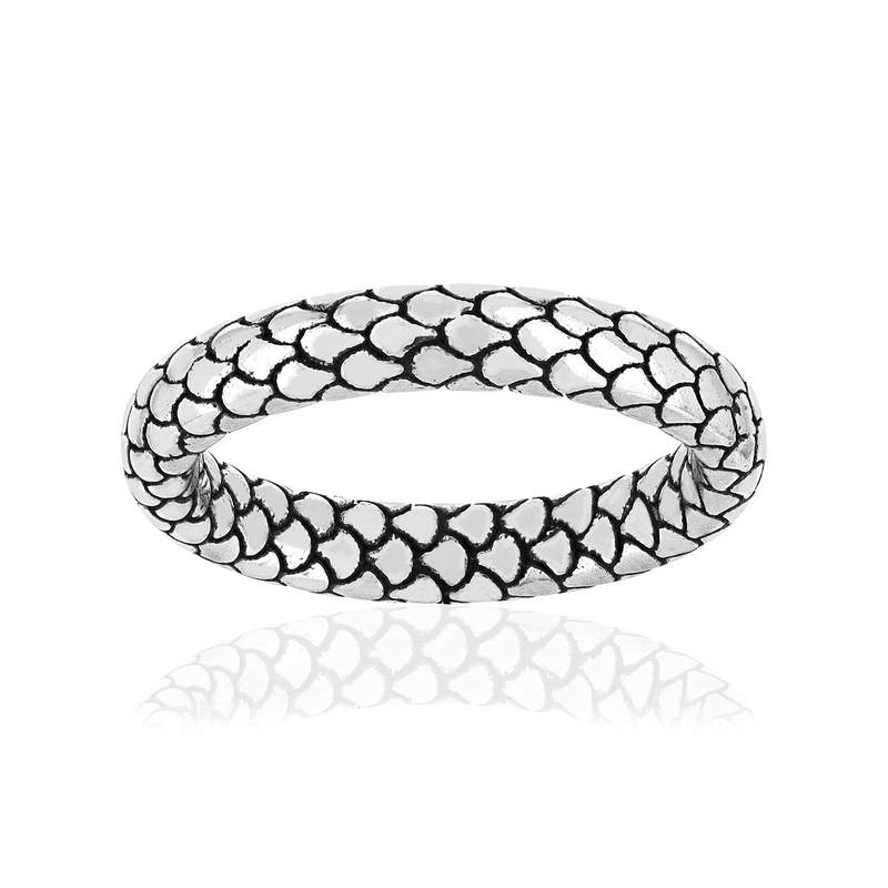Bague argent 925 écailles - vue 1