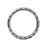 Bague argent 925 écailles perlée - vue 2