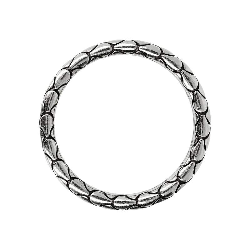 Bague argent 925 écailles perlée - vue 2