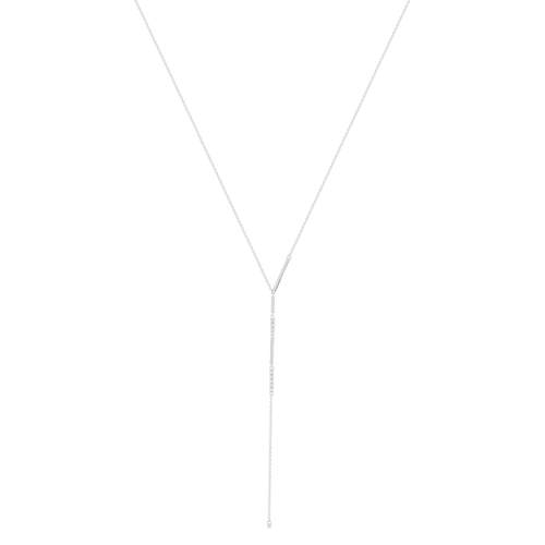 Collier argent 925 zirconias 48cm