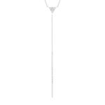 Zilveren ketting 925 met zirkonia's, 48 cm - afbeelding 1