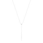 Zilveren ketting 925 zirkonia's 48 cm - afbeelding 2
