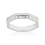 BAGUE argent 925 et zirconias - vue 1