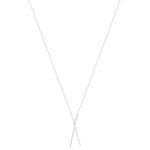 925 silver and zirconia necklace 44cm - view 2