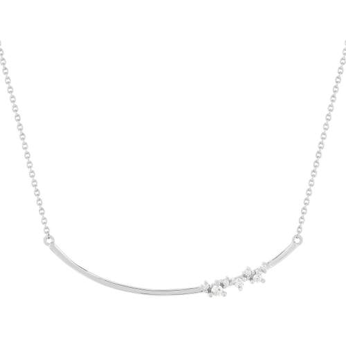 Collier argent 925 et zirconias 44cm