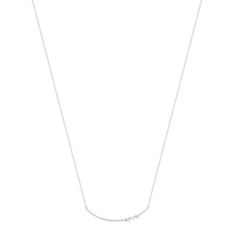 Collier argent 925 et zirconias 44cm - vue 2