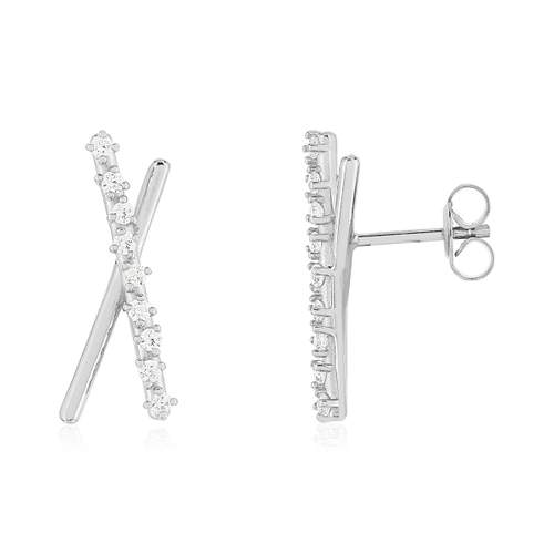925 silver and zirconia earrings