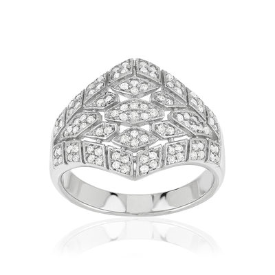 Bague argent 925 et zirconias
