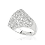 925 silver and zirconia ring - view D1