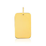Pendentif plaqué or plaque - vue 1