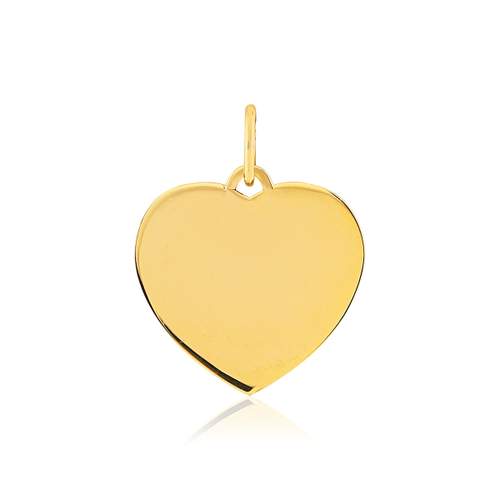 Pendentif or 375 jaune coeur