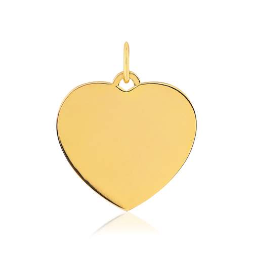 Pendentif plaqué or coeur