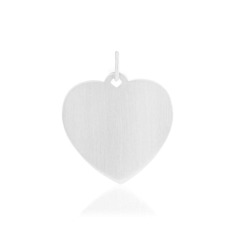 Pendentif argent 925 coeur - vue 1