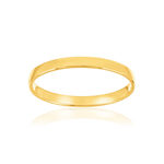 Alliance ruban 1/2 bombé 2 mm or 375 jaune - vue 1
