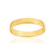 Alliance ruban confort 1/2 bombé or 375 jaune 3 mm