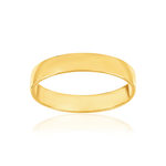 Alliance ruban confort 1/2 bombé or 375 jaune 4 mm - vue 1