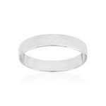 Alliance ruban confort 1/2 bombé or 375 blanc 4 mm - vue 1