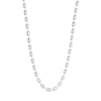 Collier argent 925 maille grain de café 50cm