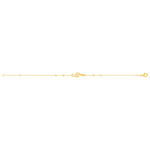 Gold bracelet 375 yellow motif clef de sol 19 cm - view 2