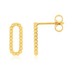 Boucles d'oreilles or 375 jaune - vue 1