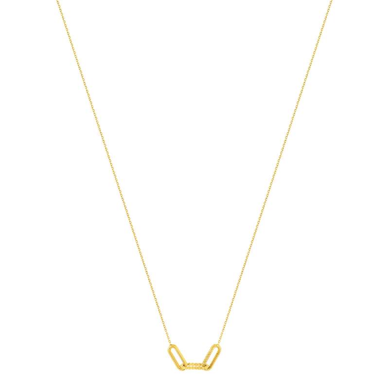 Collier or 375 jaune 45cm - vue 2
