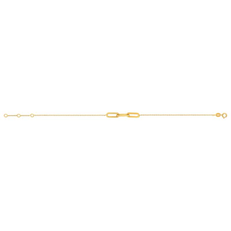Bracelet or 375 jaune 19.5 cm - vue 2
