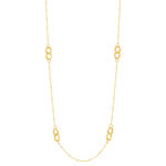 Gold necklace 375 yellow 61cm - view 2