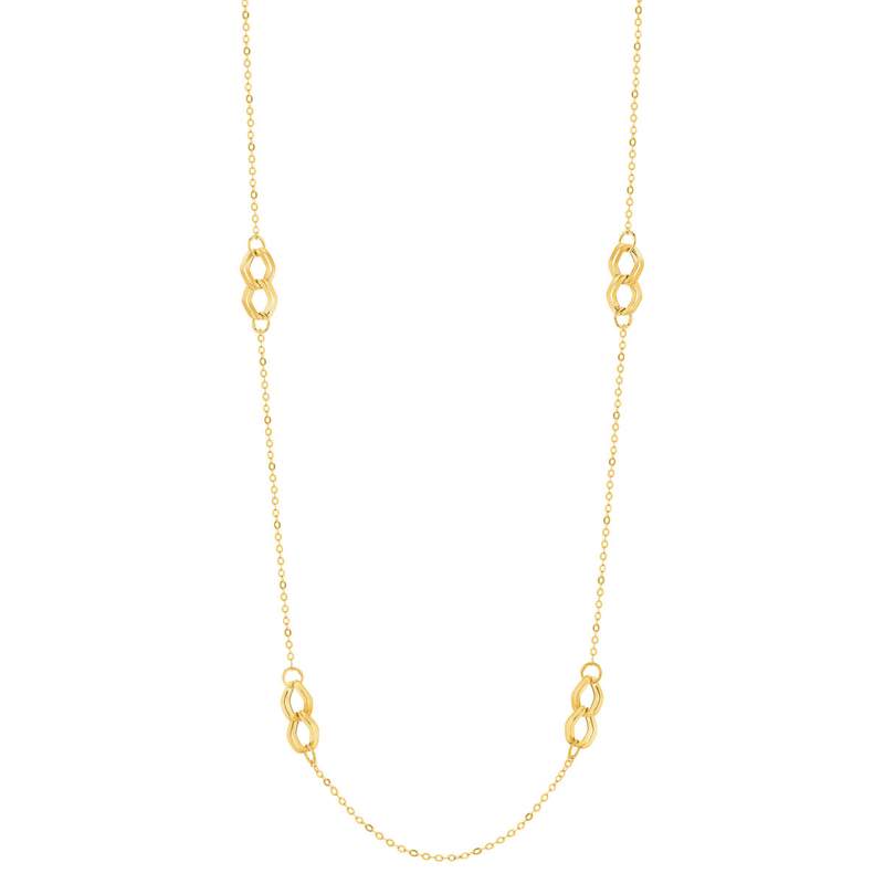 Collier or 375 jaune 61cm - vue 2