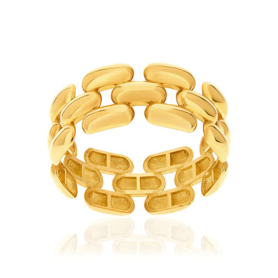 Geel 375 gouden ring