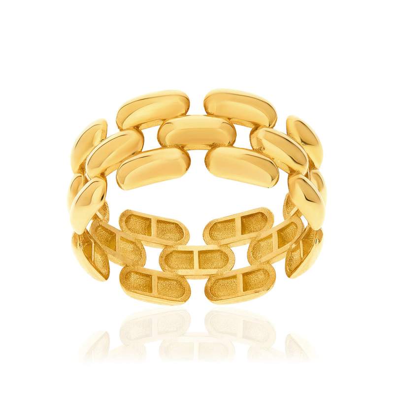 Bague or 375 jaune - vue 1