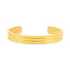 Bracelet jonc acier jaune - vue V1